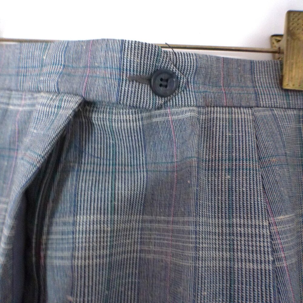 Vintage The Ragalia Collection Gray Plaid Skirt Suit Set – Women’s Size 8 USA - Picture 11 of 11